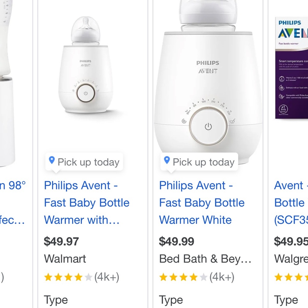 Avent Bottle warmer